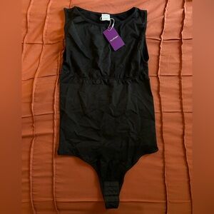 Heyshape Black High Neck Sleeveless Bodysuit